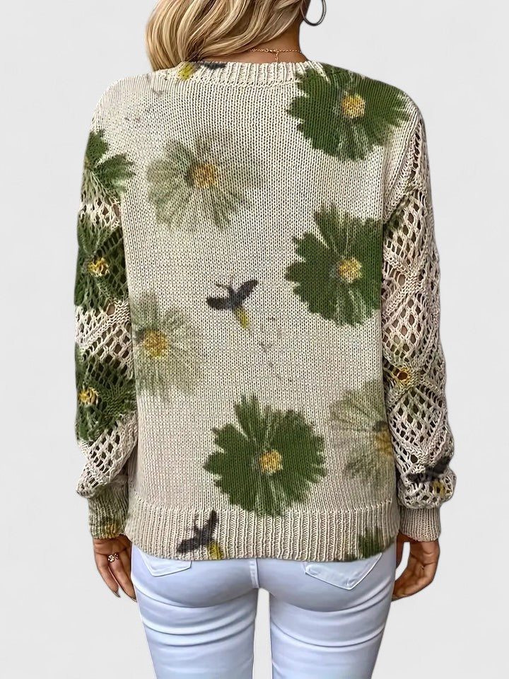 Ester-Jersey elegancia floral