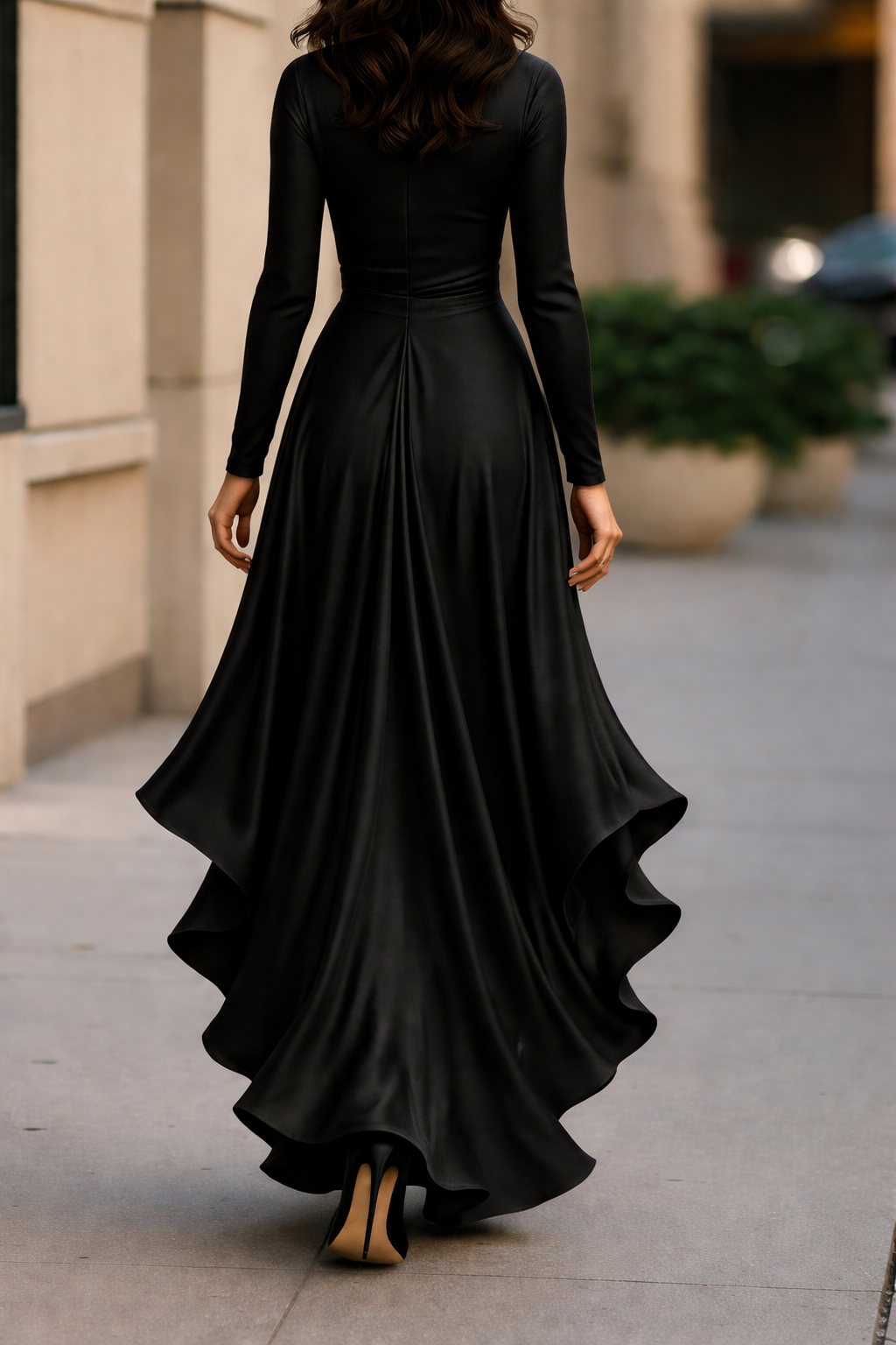 Maria-Elegante vestido largo