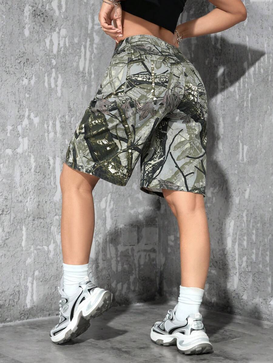 Celeste-Shorts de mezclilla simples casuales de unicolor para el verano