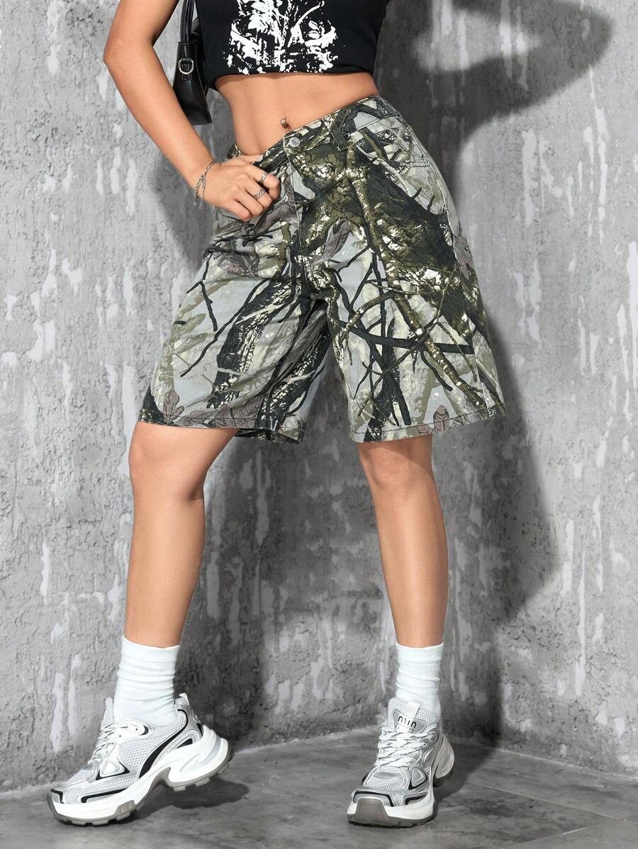 Celeste-Shorts de mezclilla simples casuales de unicolor para el verano