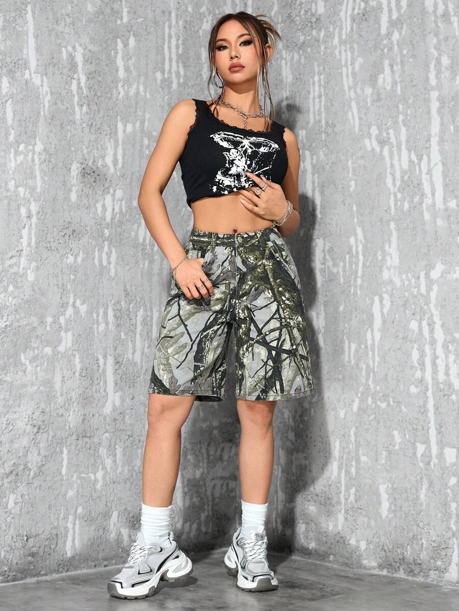 Celeste-Shorts de mezclilla simples casuales de unicolor para el verano