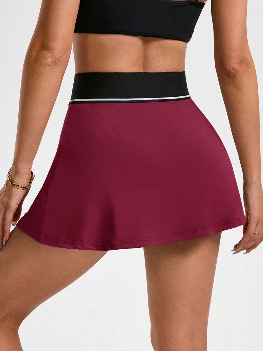 Abby-Shorts deportivos de mujer con cintura de contraste de color