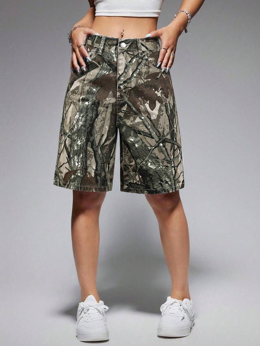 Celeste-Shorts de mezclilla simples casuales de unicolor para el verano
