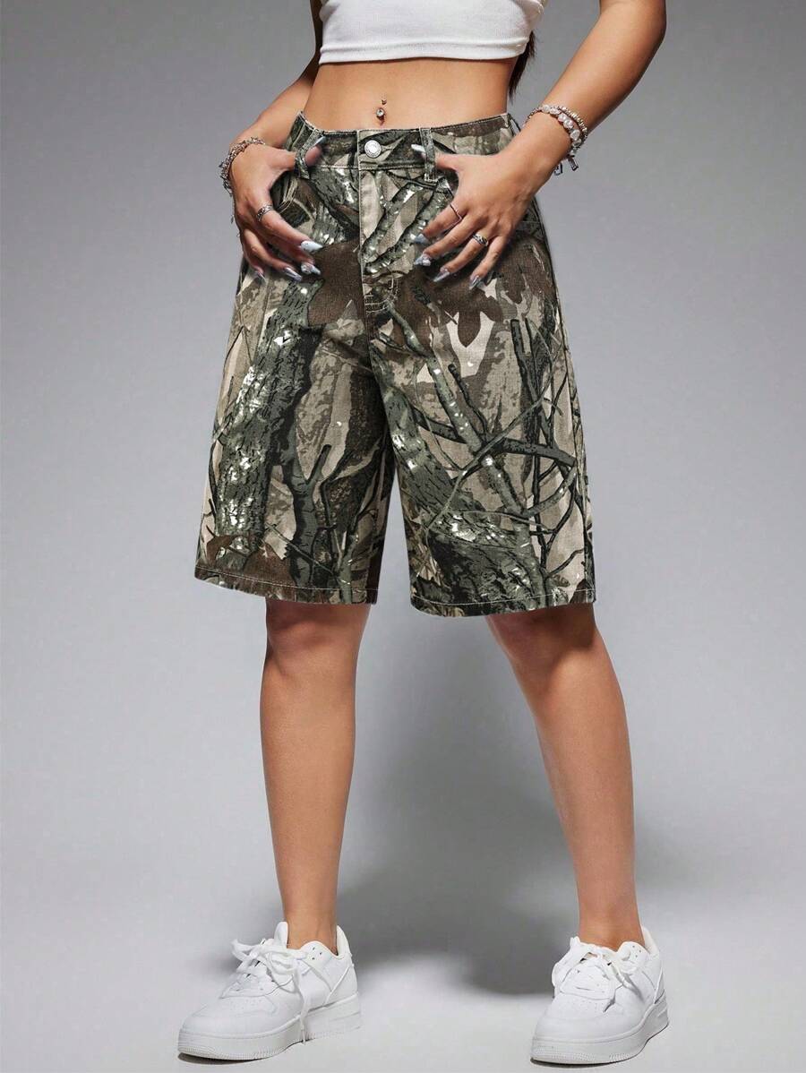 Celeste-Shorts de mezclilla simples casuales de unicolor para el verano