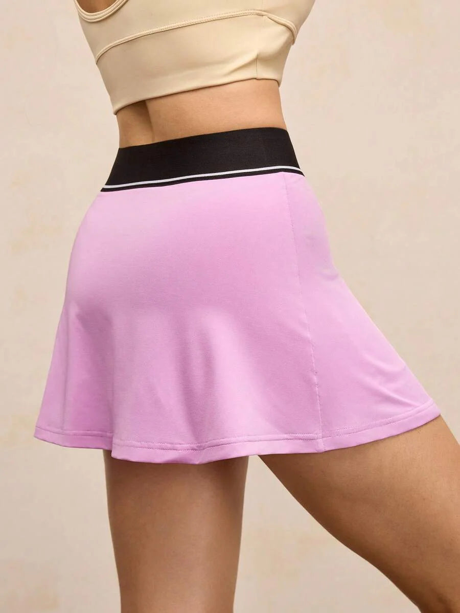 Abby-Shorts deportivos de mujer con cintura de contraste de color