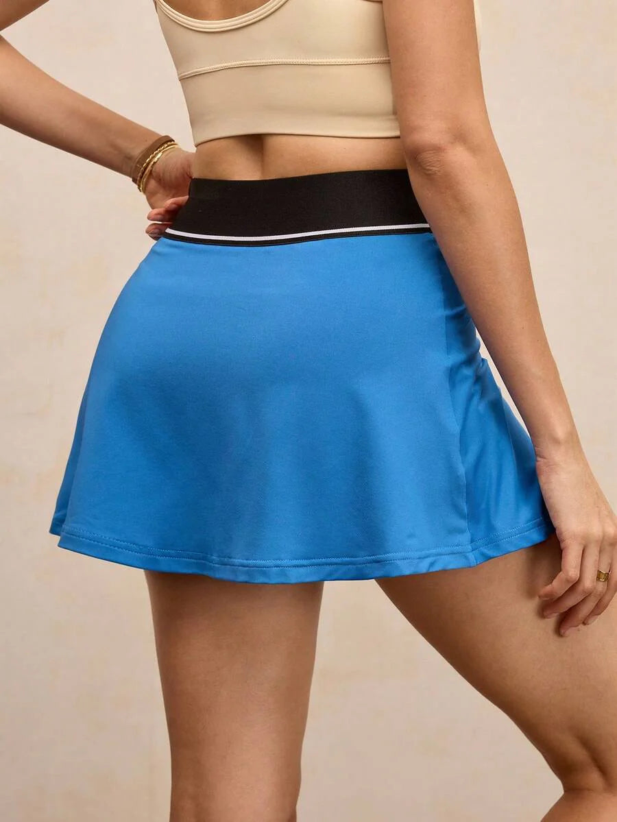 Abby-Shorts deportivos de mujer con cintura de contraste de color