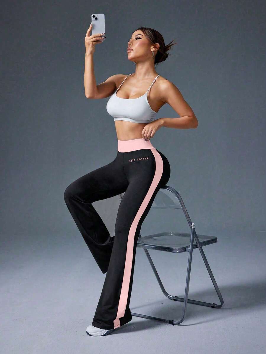 Adelina-Pantalones deportivos con cintura elástica