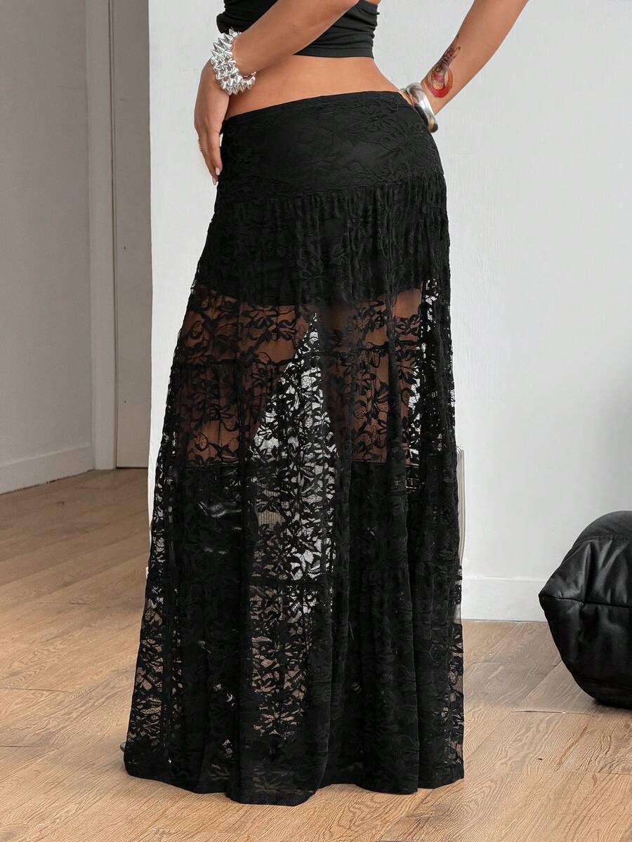 Irina-Falda con abertura y estampado,  de uso casual y versátil para el día a día