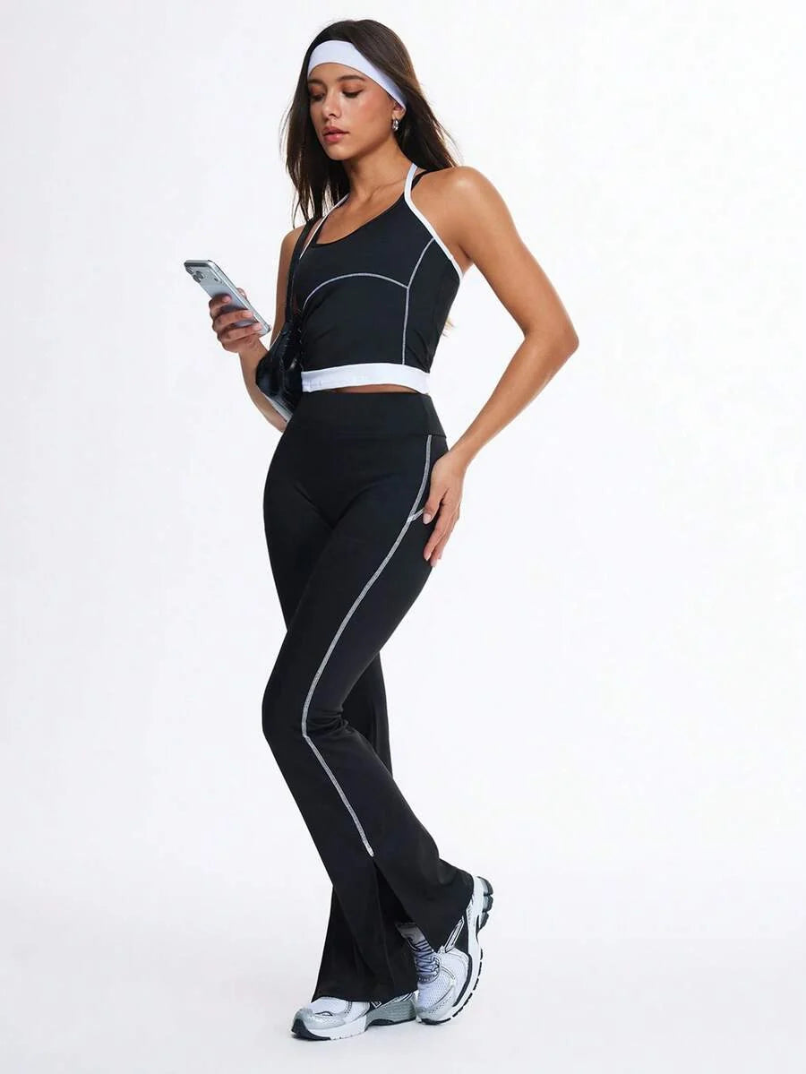 Adelina-Pantalones deportivos con cintura elástica