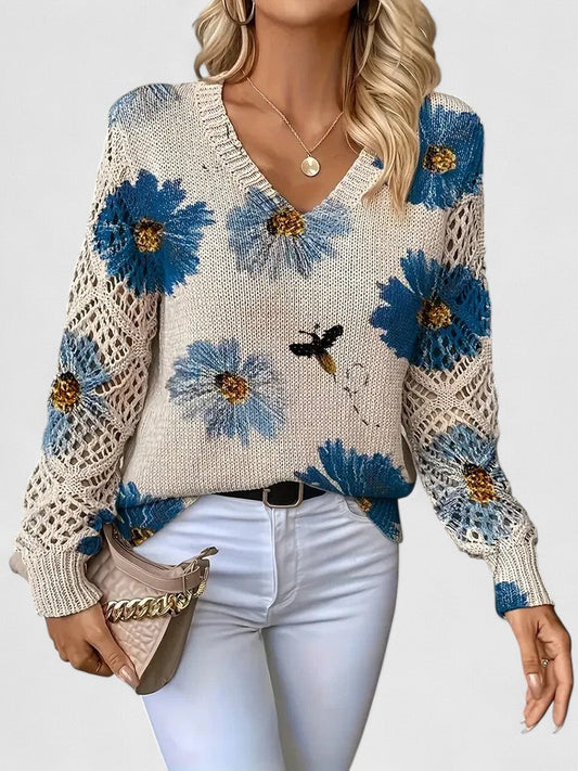 Ester-Jersey elegancia floral