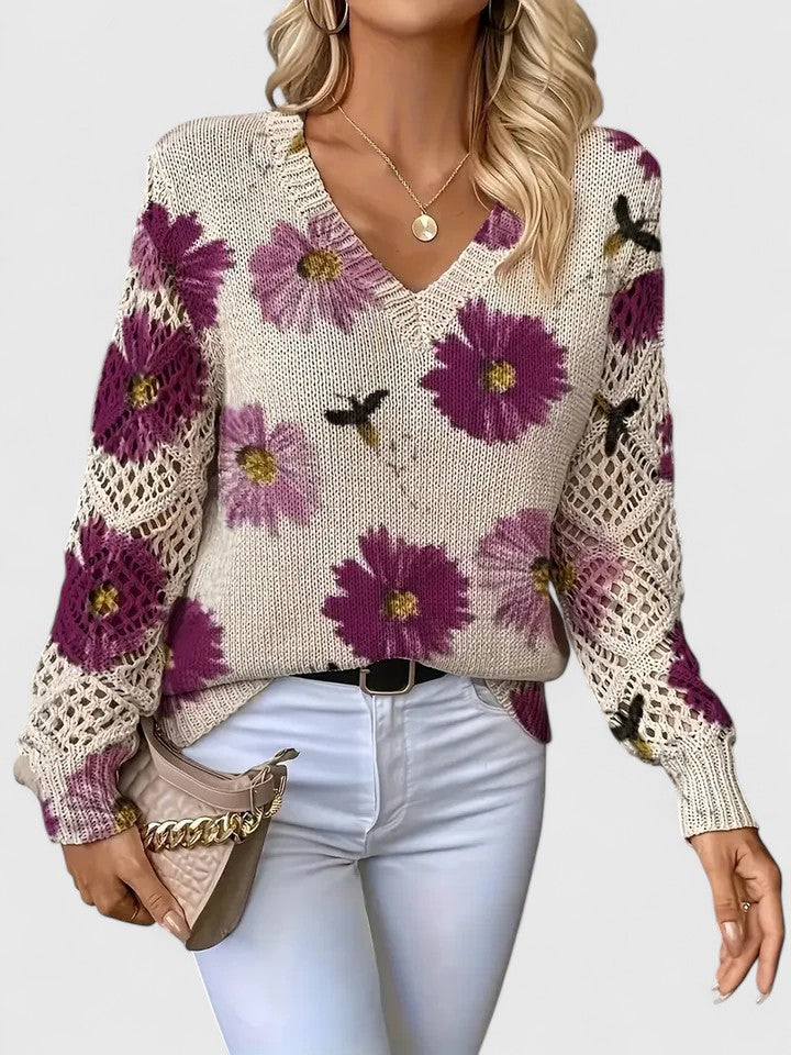 Ester-Jersey elegancia floral