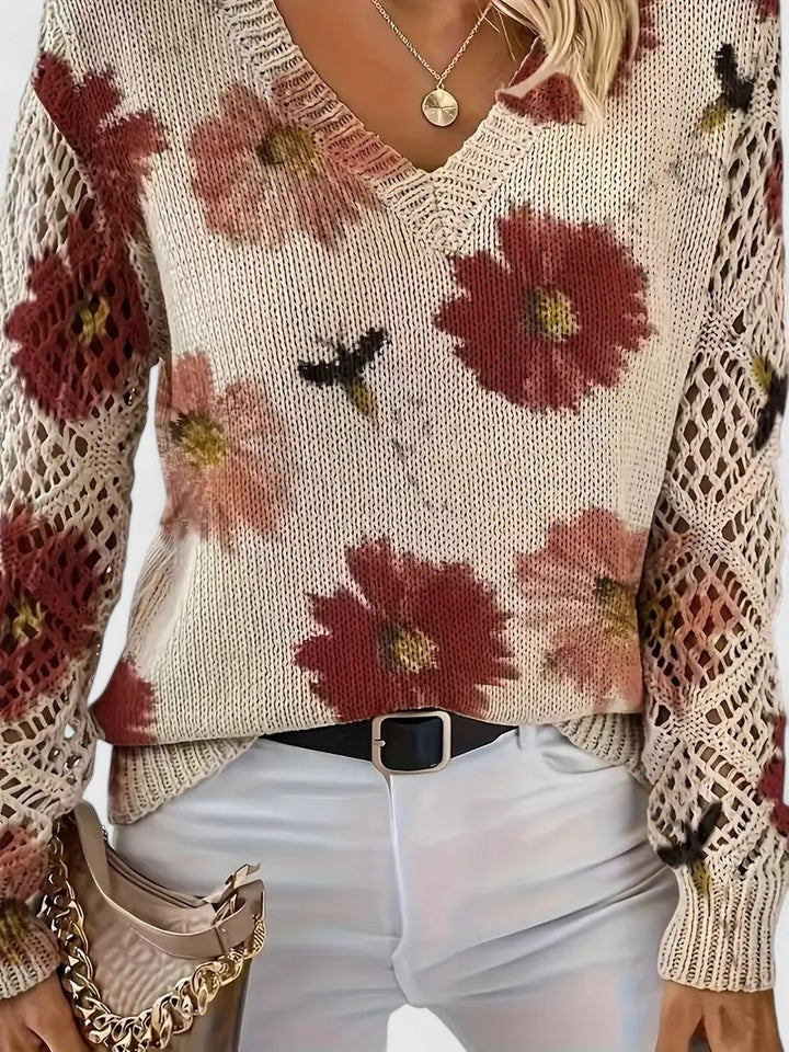 Ester-Jersey elegancia floral