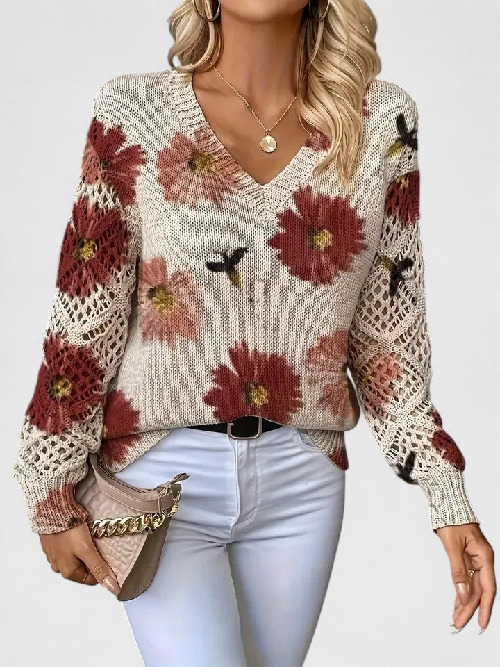 Ester-Jersey elegancia floral