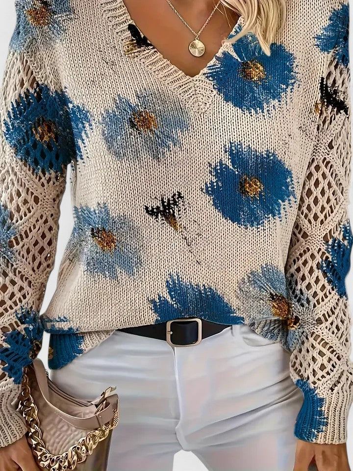 Ester-Jersey elegancia floral