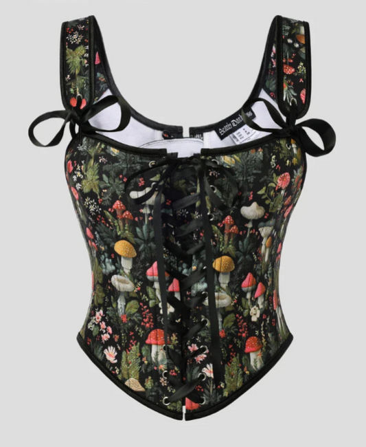 Candela-Top tipo corsé floral