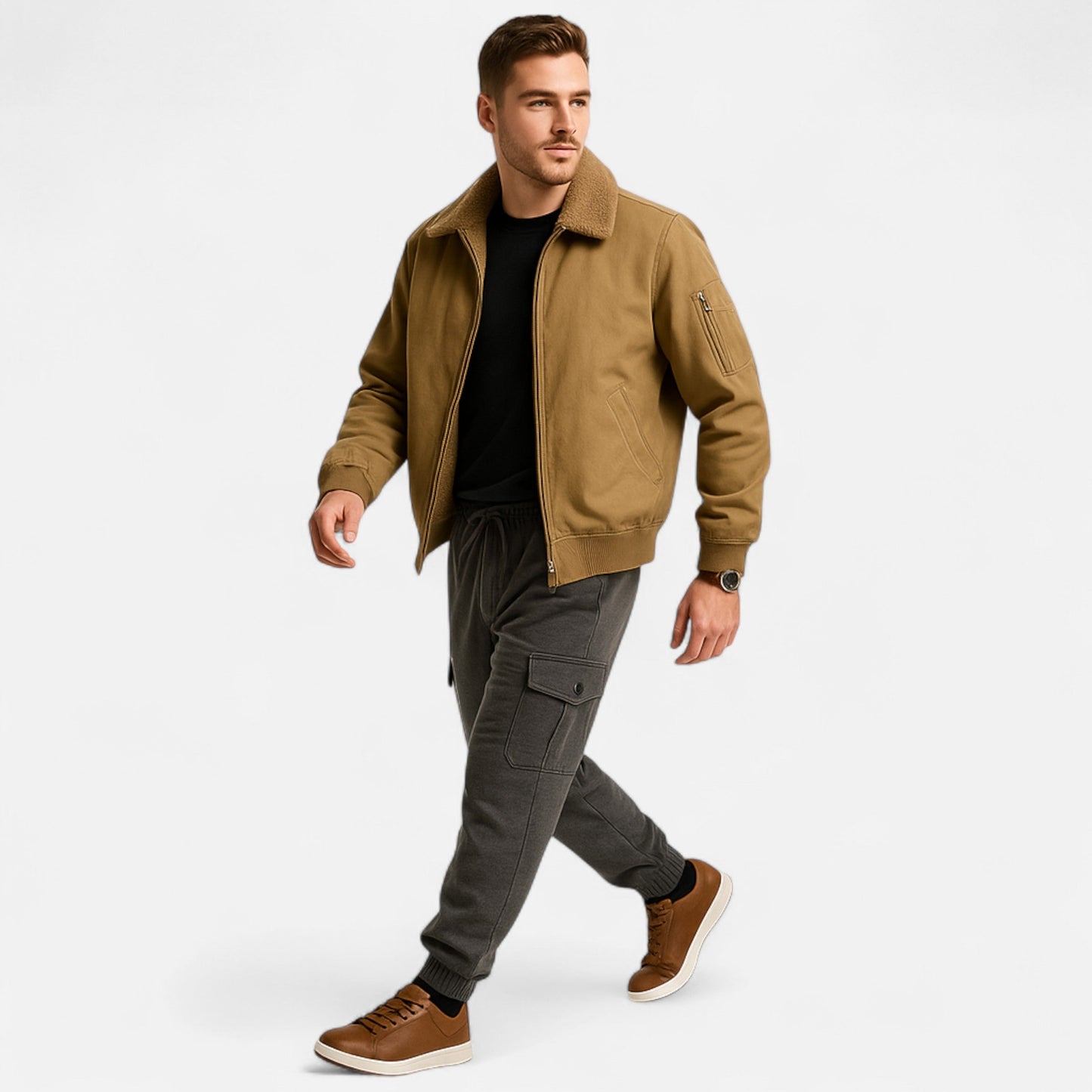 Hugo-Zapatillas clásicas de estilo business casual para hombre