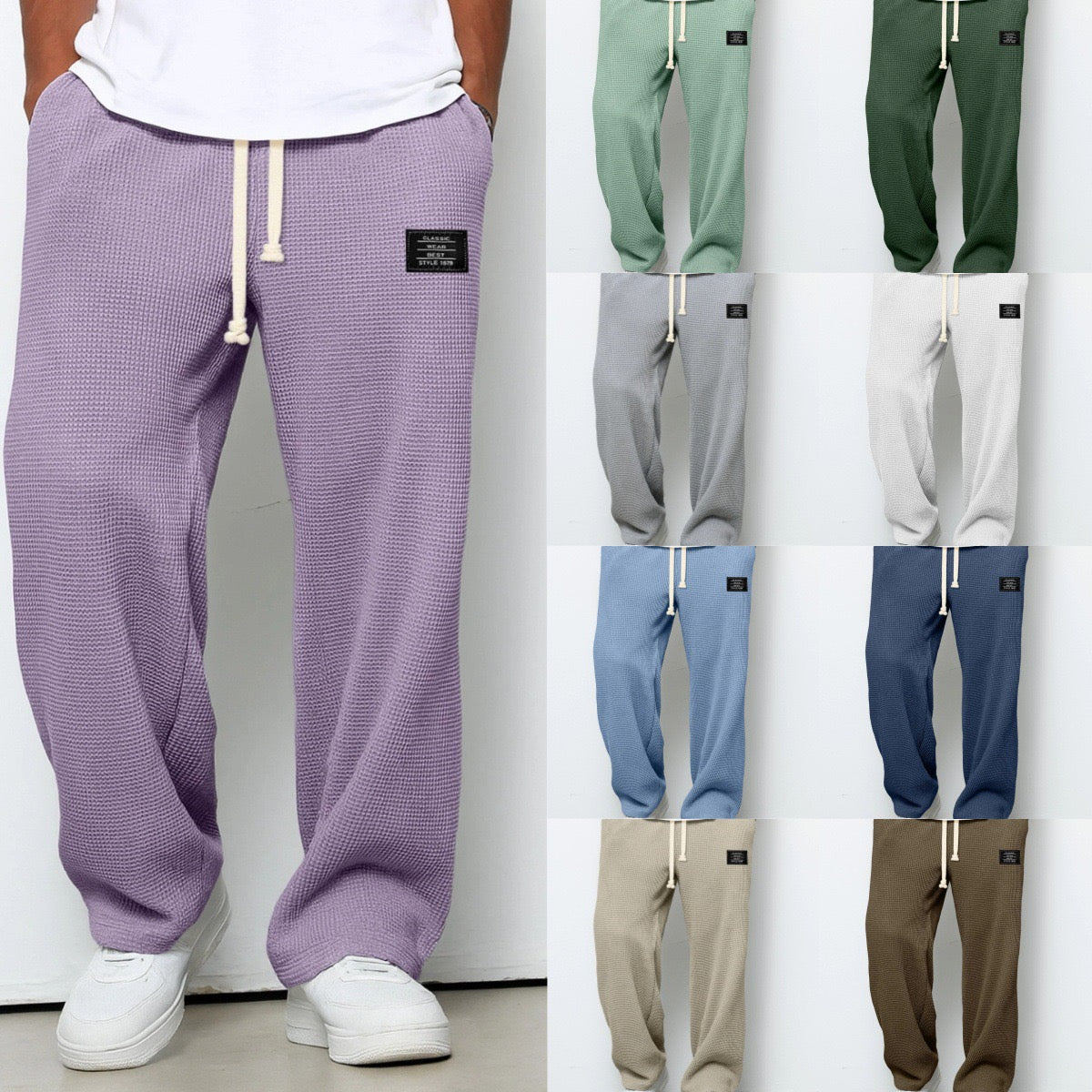 Alberto-Pantalones de ajuste cómodo