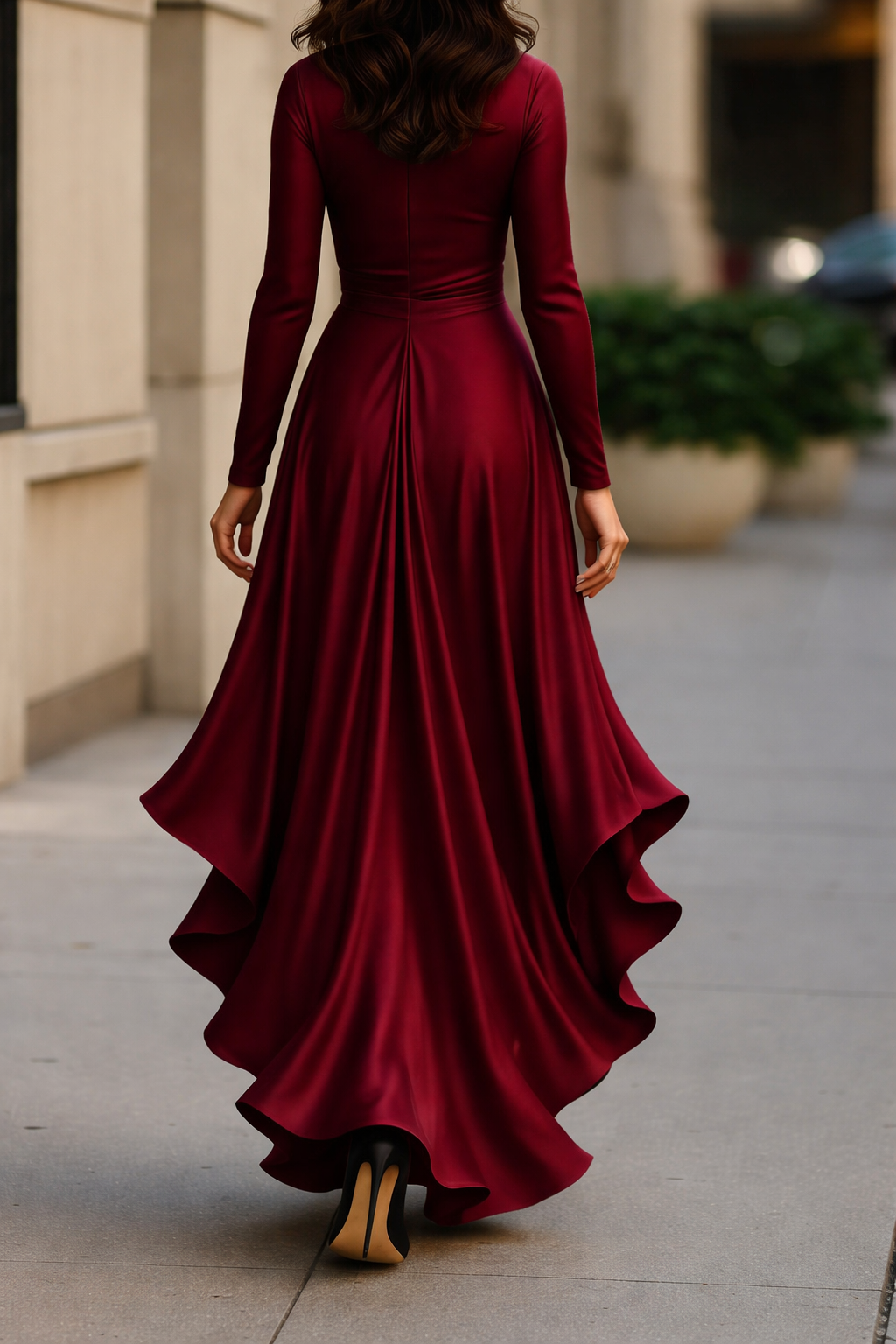 Maria-Elegante vestido largo