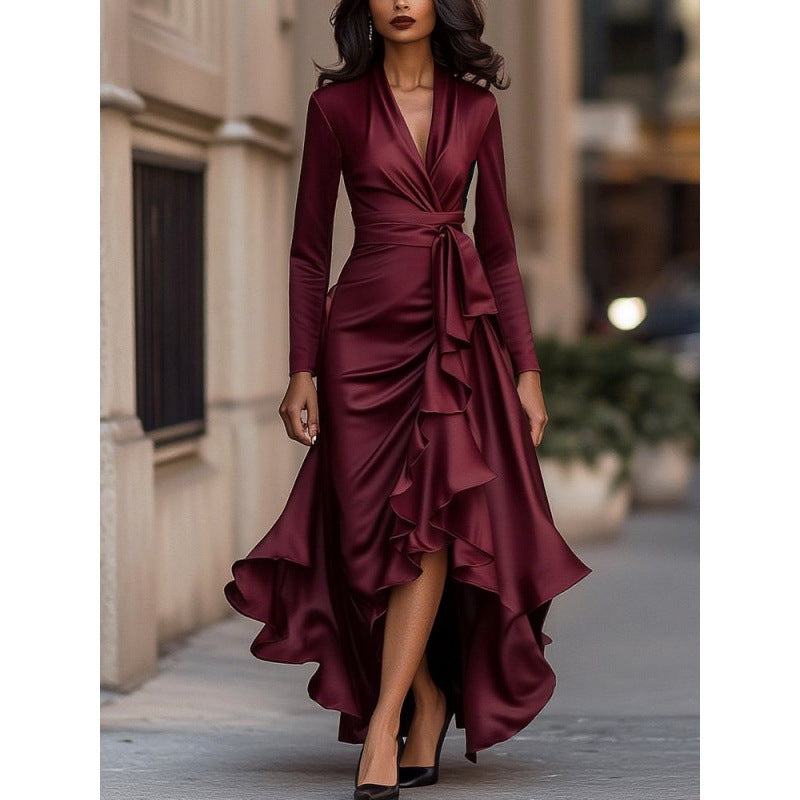 Maria-Elegante vestido largo
