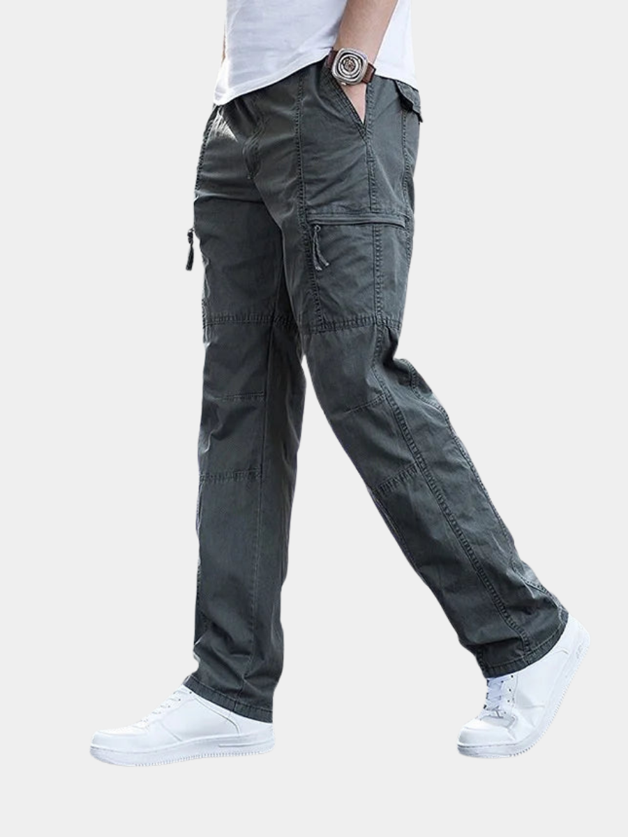Mauro-Pantalones cargo modernos de algodón